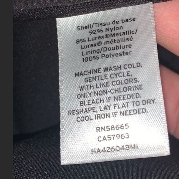 Halogen Black and Gold Metallic Tank Top Size XS - Picture 3 of 8